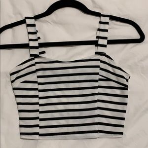 Striped crop top